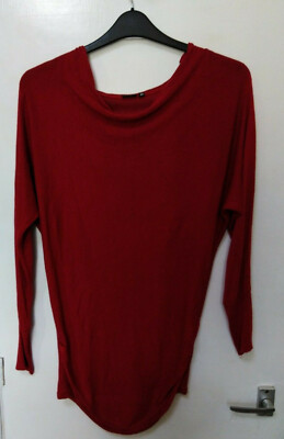 Body Flirt Rot Top Hi Lo Saum Schulter Reißverschlüsse XS