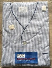 NEW Vintage BVD Permanent Press Pajamas Set Striped Size XL D Chest 44-48"