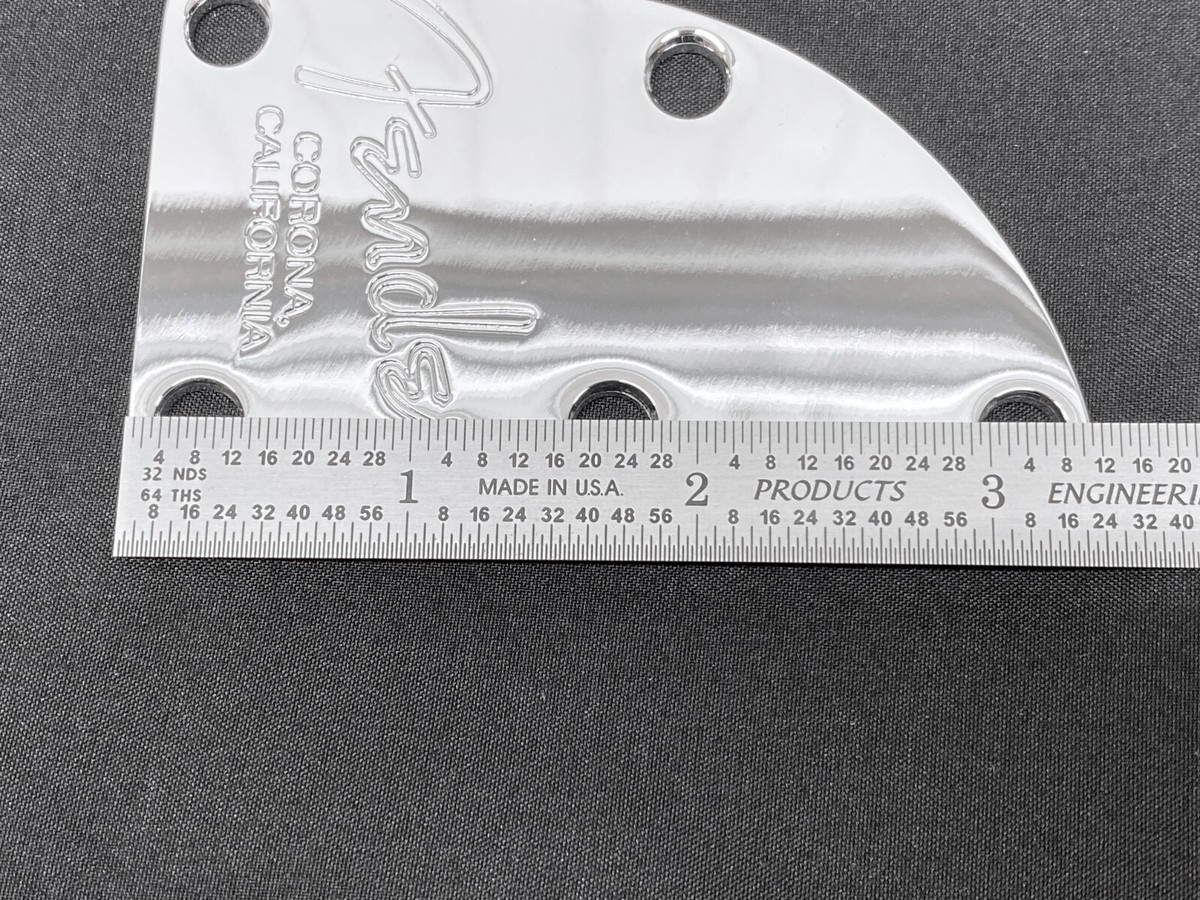 w/SCREWS Fender BASS 5-BOLT CONTOURED NECK PLATE American Ultra II