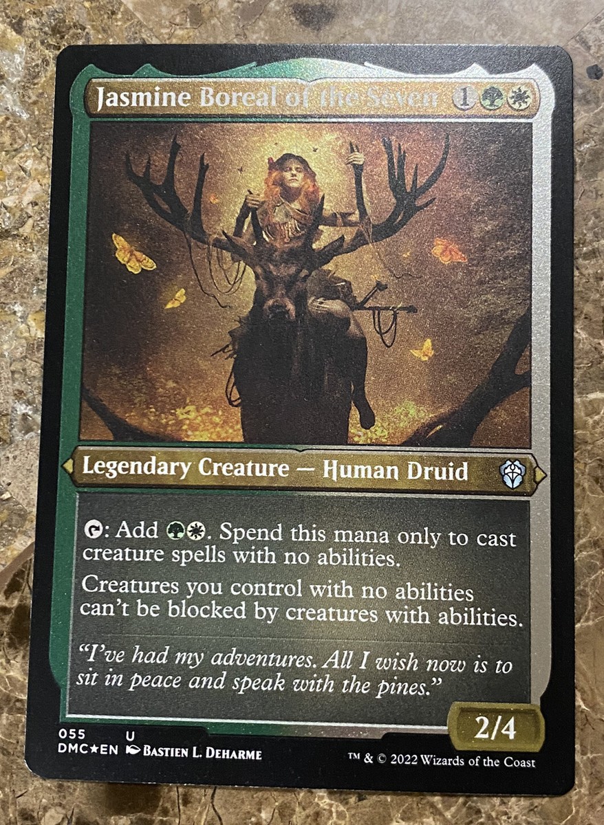 MTG Dominaria Commander Etched Foil Jasmine Boreal Of The Seven