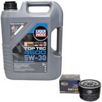 MotoröL Set 5W-30 5 Liter + ÖLfilter FüR Dacia Logan Lancia Nissan Opel Renault