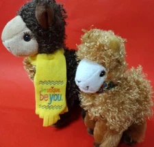 LlAMA ALPACA Set Of 2 Plush 11" & 8’’ Cute Stuffed Animals You ABC Unique Toys