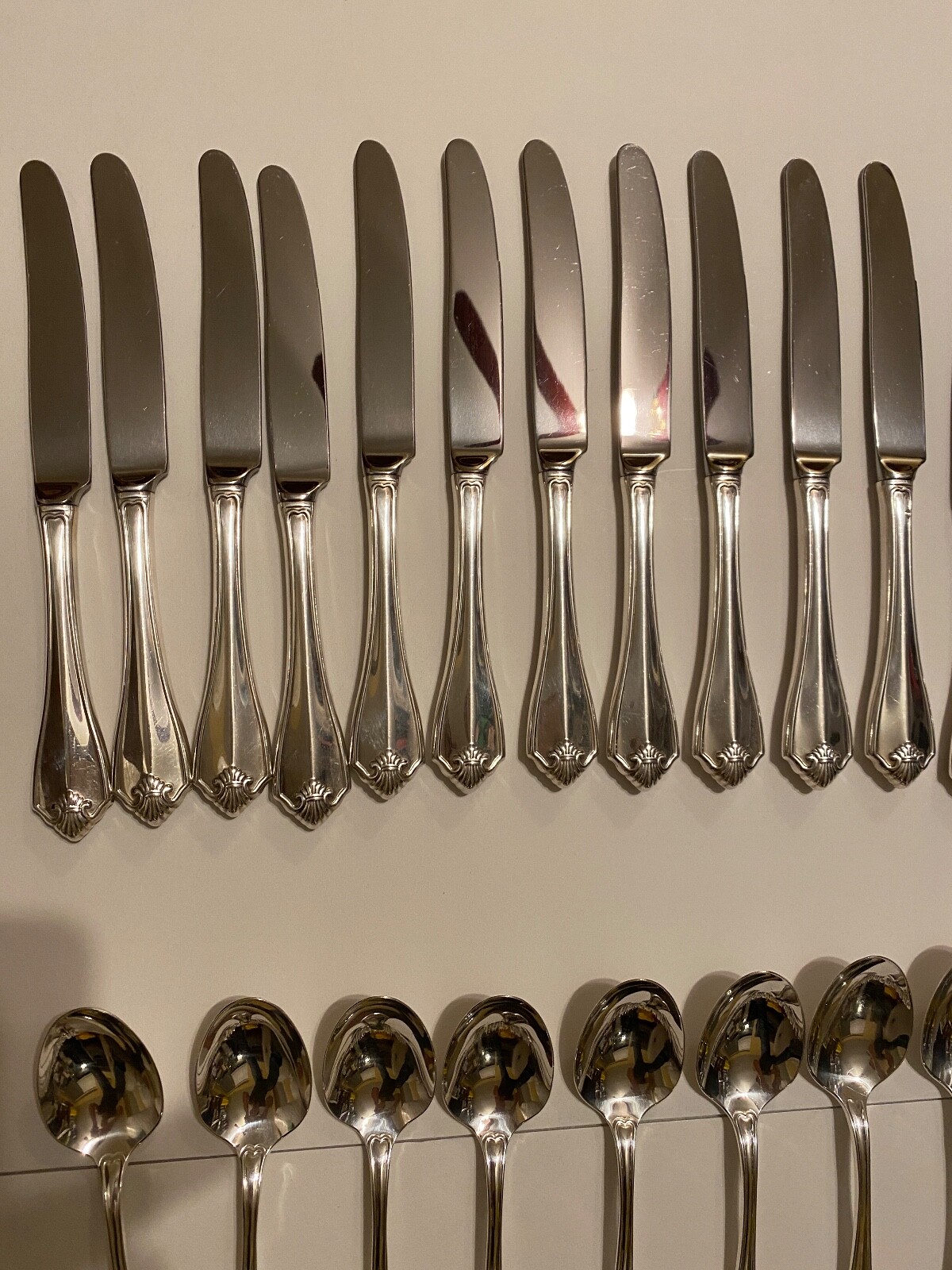 ROGERS ONEIDA KING JAMES SILVERPLATE FLATWARE SET 80 PCS SERVICE FOR 14 eBay