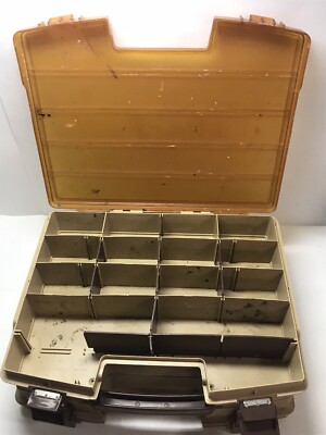 Vintage Fenwick Woodstream 40 Double Sided Satchel Tackle Box w
