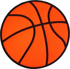 Patch - Basketball Orange Ball Sports Hoops Team Game Embroidered Iron On 9930