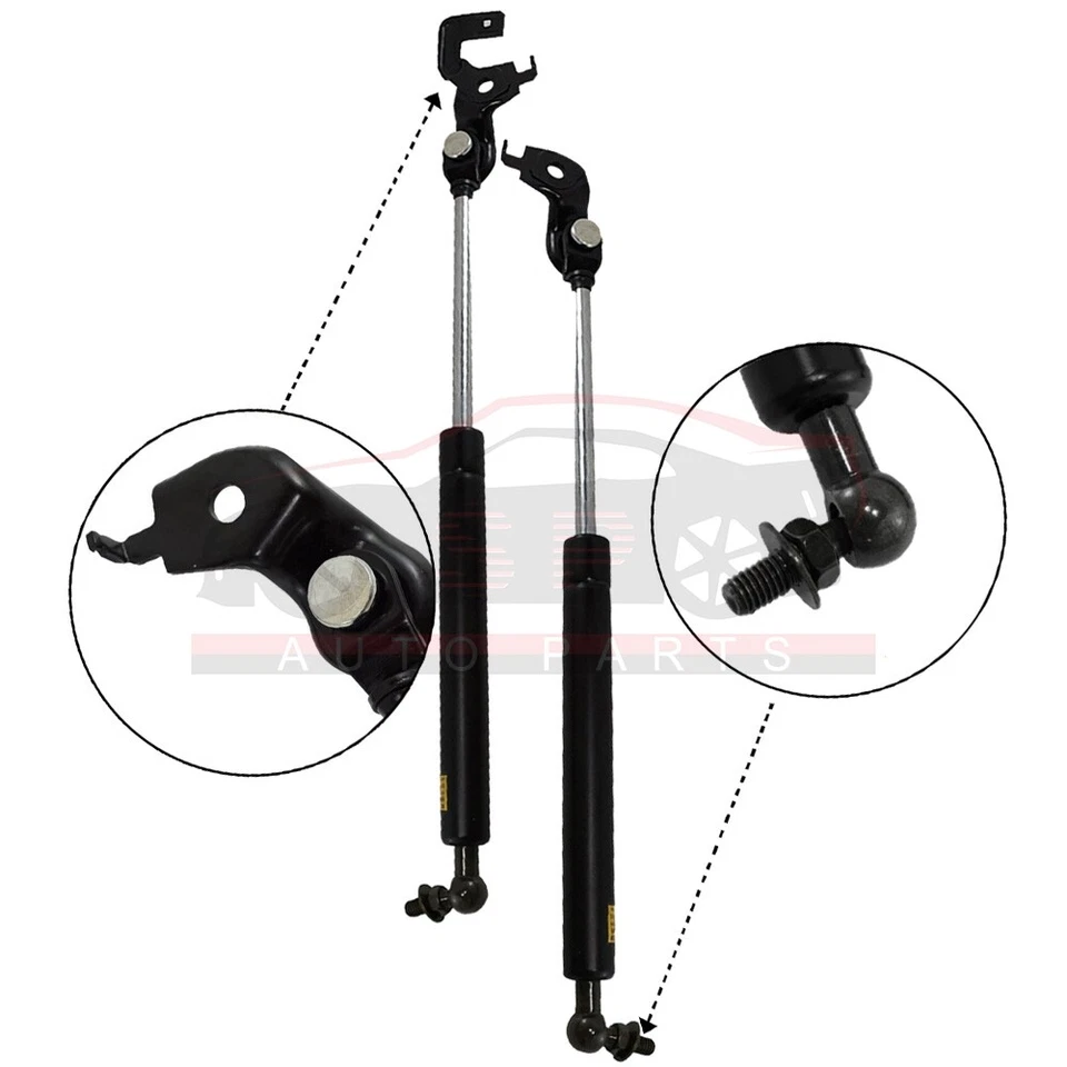 1 par de suporte de elevação do capô dianteiro suporta amortecedores a gás para 1992-1996 Lexus ES300 - Imagem 3 de 4