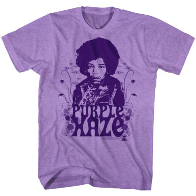 Jimi Hendrix Purple Haze Mens T Shirt Guitar Rock Star Iconic