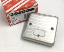 MK ALBANY PLUS 13A CONNECTION UNIT UNSWITCHED TAMPER PROOF SCREW K948KO BSS