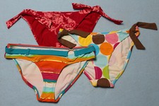 NEW 3 Lot Aeropostale Junior's Bikini Swimsuit Bottoms Small See Measurements 