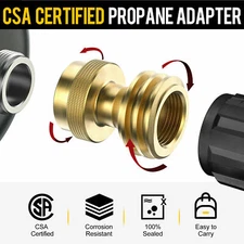 1LB Propane Adapter Regulator Valve Propane Refill Gas QCC1 Small Solid Camping