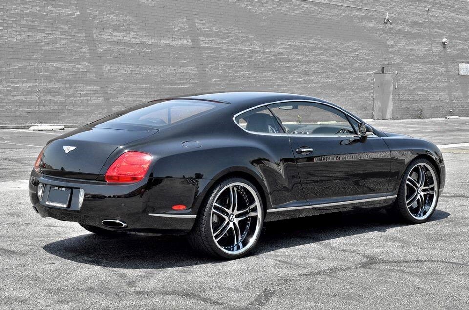 22-inch Premium wheels for Bentley GT GTC Flying Spur GTX15 Black Machine 5x112
