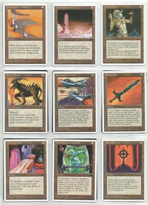 9x Artefact Magic MtG CHR Chronicles 1995 NM/M Cards