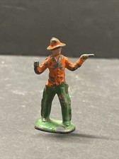 Barclay Manoil Cowboy Holding Gun Orange/Green Toy Lead Figure 2.25  