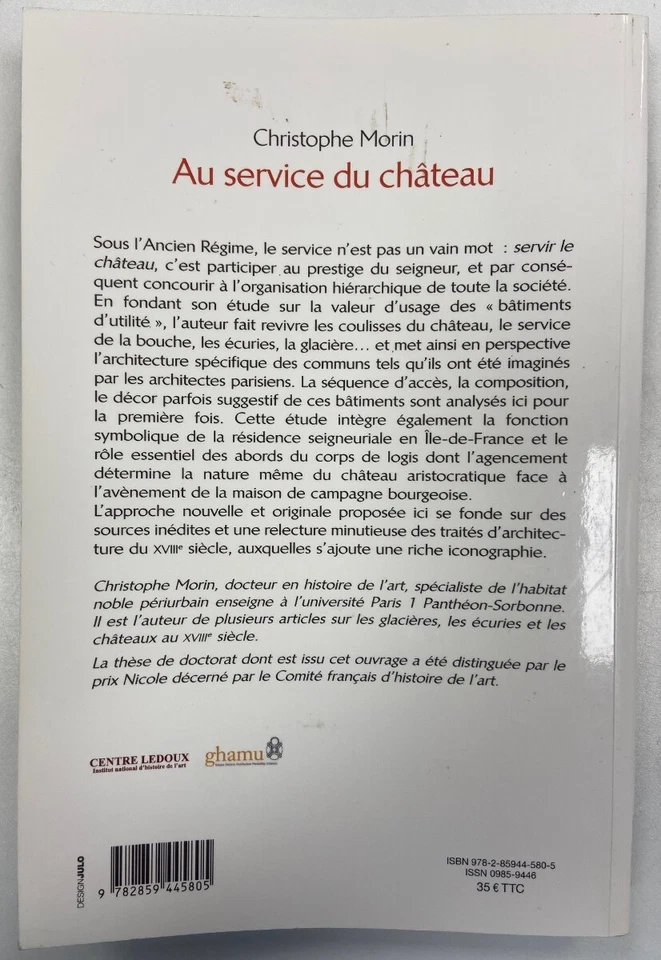 Morin Service Chateau SIGNED with Inscription Sorbonne FRENCH Paperback (GGR) - Image 2 of 4