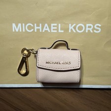Michael Kors Mini Pink Gold Hand Bag Tote Keychain Charm Fob Tag
