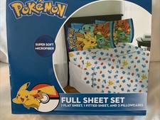 New Pok mon Full Size Sheet Set , Only Set With This Pattern