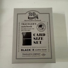 TRAVELERS Notebook Black Limited Card Size 20th Anniversary Set
