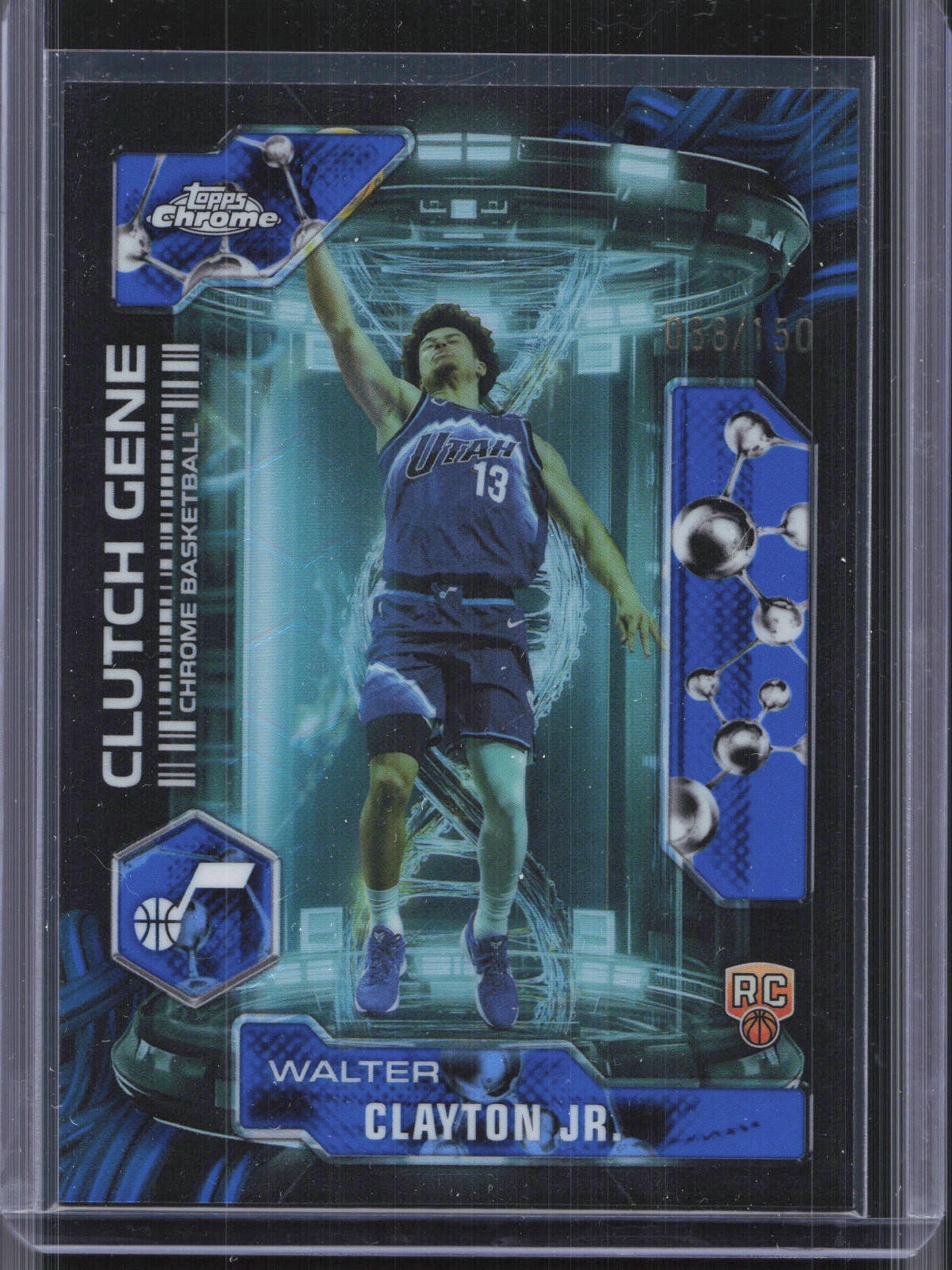 2025-26 Topps Chrome #CG-20 Walter Clayton Jr. Clutch Gene Blue #/150 RC