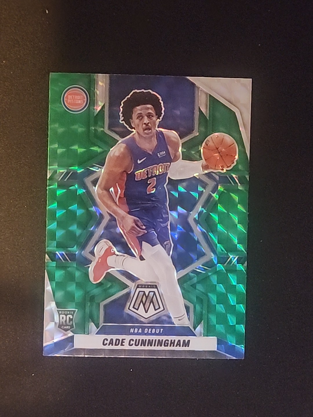 2021-22 Panini Mosaic - NBA Debut Cade Cunningham #261 Green Mosaic Prizm (RC)
