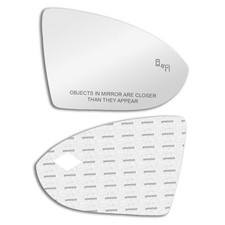 Blind Spot Passthrough Mirror Glass with Full Size Adhesive for Volkswagen
