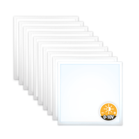 10X Led Panel 62X62 Neutralweiß 5000K Dimmbar 0-10V 36W 4320Lm Slim Alu Pls3.0