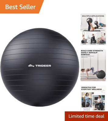 Durable PVC Stability Ball for Yoga & Pilates   Includes Pump, 5 Sizes Available