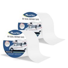 RV Sealant Tape 4 Inch X 50 Foot 2Pack, UV & Weatherproof White 4IN&times;50FT 2Rolls