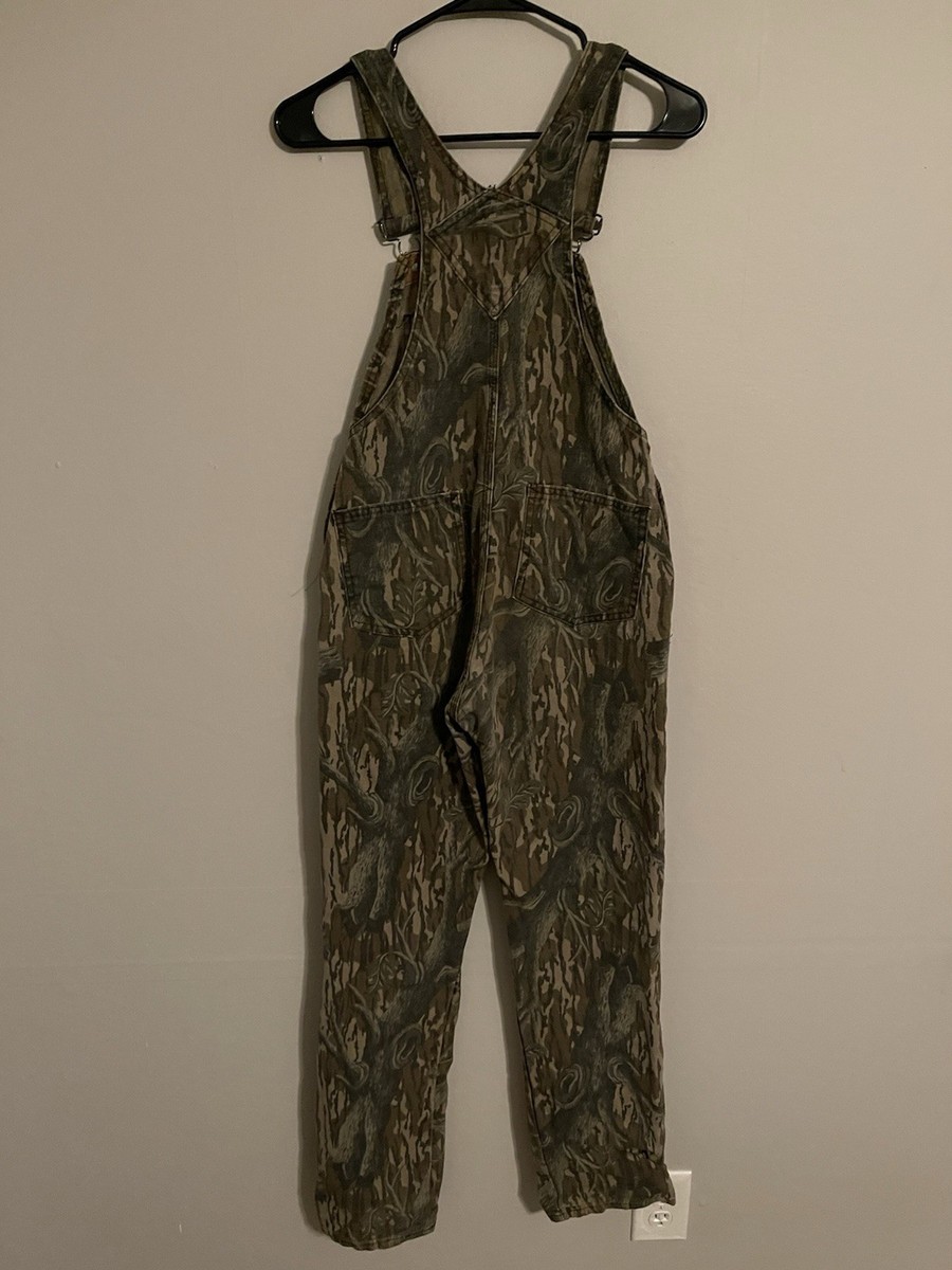 Vintage 80s Mossy Oak Made in USA Camouflage Bib Overalls - Adult