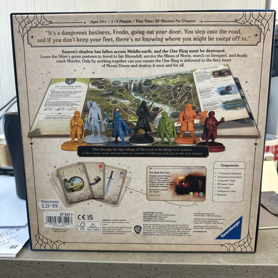 Lord Of The Rings Adventure Book Game Board game Brand Sealed 🎁❤️ Ravensburger - Image 2 of 2