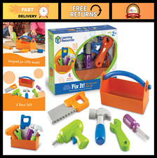 "6-Piece Fine Motor Tool Set for Kids - Pretend Play Fix It Toy, Ages 2 "