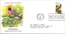 FDC 1982 SC #2001 Chuck Ripper Cachet - DC Cancel - Single - J29691