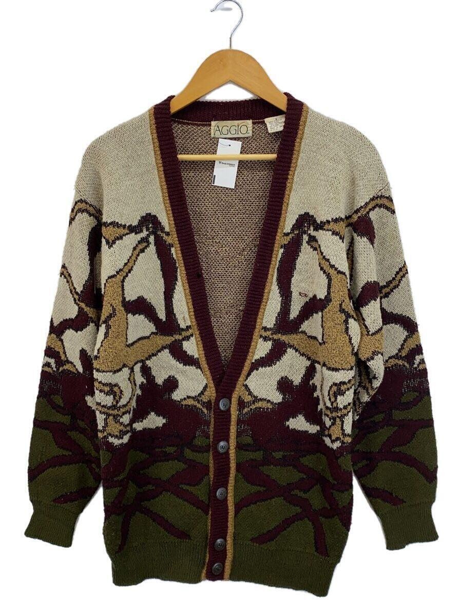 Aggio Heavy Acrylic Multicolor Patterned Cardigan… - image 1
