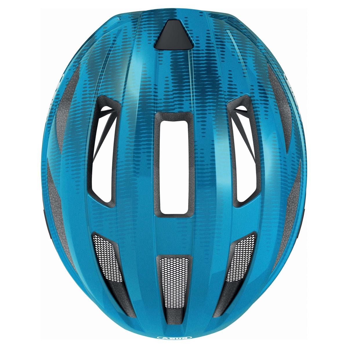 Casque vélo ABUS Macator bleu avec molette de réglage micrométrique - 4
