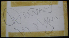 Dennis Morgan actor/singer 1929-80 Star Pal Jack Carson,Cagney signed 4x2 BSNCOA