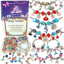 Charm Bracelet/Jewelry Making Kits for Kids Girls,Unicorn Birthday Gifts,Arts