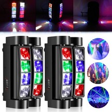 80W 8 LEDs Spider Moving Head Stage Lighting Beam DMX Disco Party DJ Light RGBW