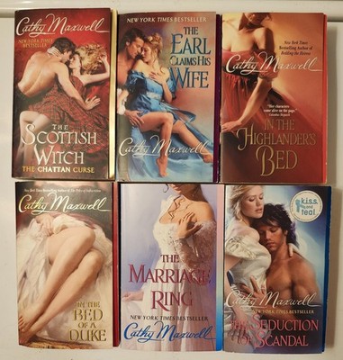 Lot Of 6 Historical Romances by Cathy Maxwell Scottish Witch Seduction Scandal