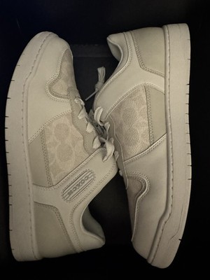 Coach Women's C201 Low Top Signature Canvas Tennis Shoes New In Box Size 10