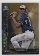 2017 Bowman Chrome Scouts Top 100 Gold Refractor /50 Phil Bickford #BTP-91 1c37