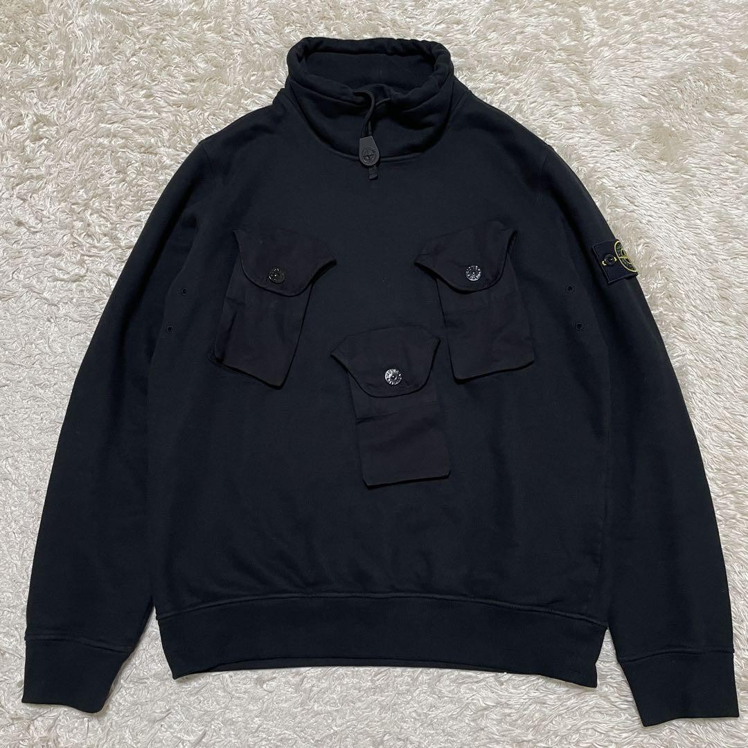 For MEN STONE ISLAND STONE ISLAND MULTI POCKET MOCK NECK M For MEN STONE ISLAND STONE ISLAND MULTI POCKET MOCK NECK M