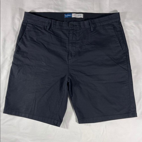 Old Navy mens black Ultimate Tech Slim fit flat front 9" chino shorts - size 38 - Picture 2 of 10