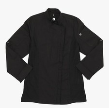 Chef Works Hartford Cool Vent Women  s Chef Coat Long Sleeve XL Black NWT