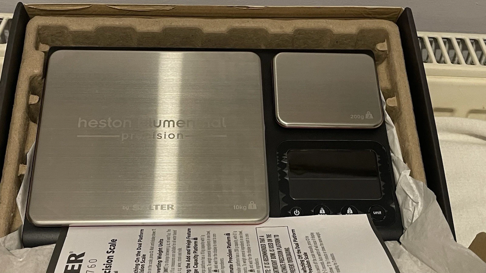 Heston Blumenthal Double Platform Digital Scale - Black RRP £45