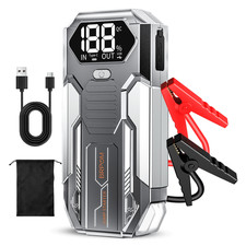 6000a Car Jump Starter Power Bank Pack Battery Booster Usb Charger Lcd Screen