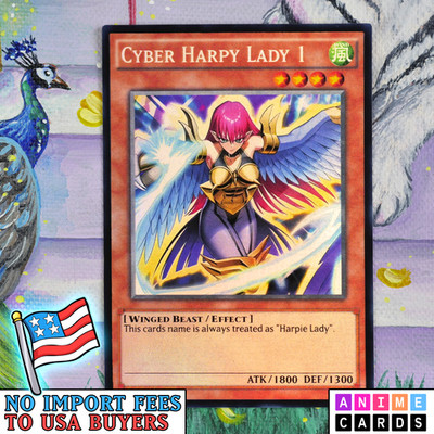 Cyber Harpy Lady 1 ANIME EFFECT HOLO card