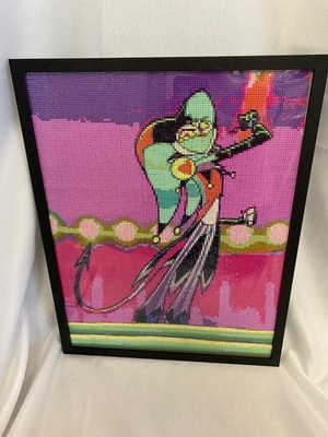 Framed Sealed Diamond Painting Fizzarolli Helluva Boss Two Minutes Notice 14x18