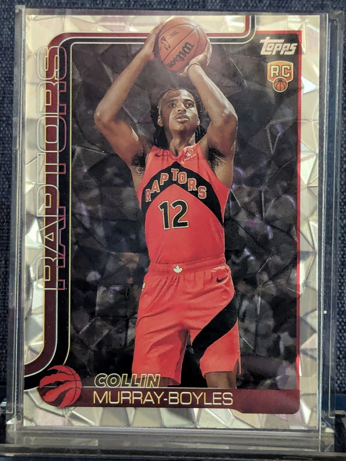 2025-26 Topps Basketball Collin Murray-Boyles Silver Diamonte RC #209 Raptors