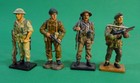 DEL PRADO X 3 Figures & 1 X Unknown 1/30 British WWII unboxed but Excellent.