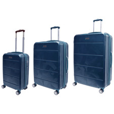Adrienne Vittadini 3-Piece Hardcase Brussels Collection Luggage Set - TEAL