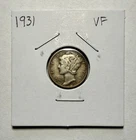 1931-P Mercury Dime 10C SILVER - Very Fine (VF)